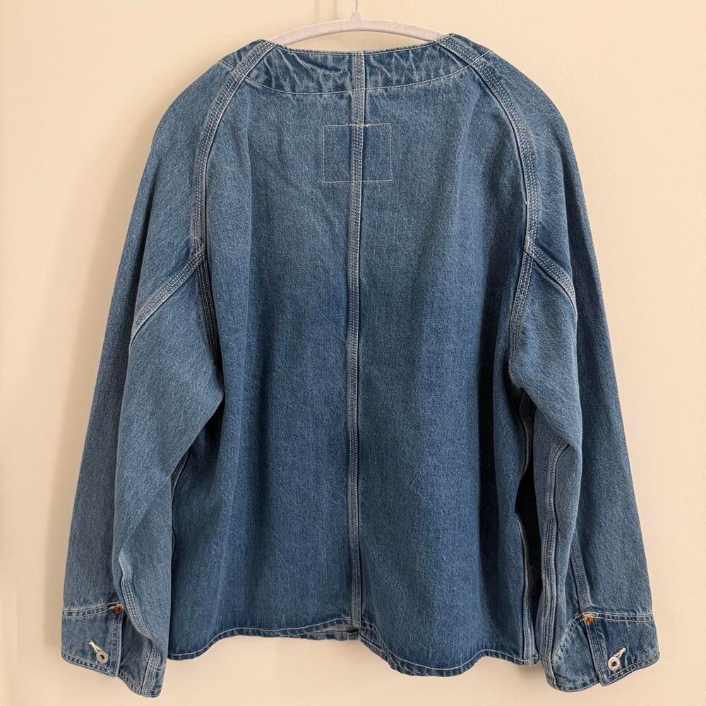 men’s blue denim (“highlights”) LEVI’S union engineer jean jacket / coat [M] - Picture 5 of 5